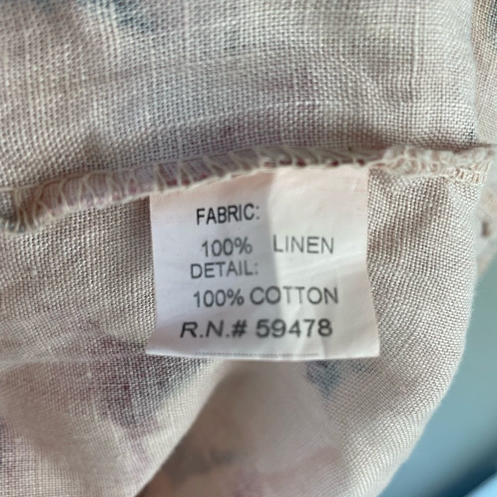 Bellambra Pink Linen Seeveless Midi Dress Size L EUC - Picture 8 of 8